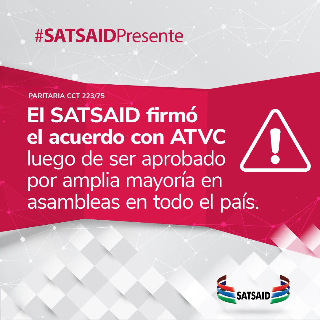 Lee más sobre el artículo EL SATSAID FIRMÓ EL ACUERDO CON ATVC LUEGO DE HABER SIDO APROBADO POR AMPLIA MAYORÍA EN ASAMBLEAS EN TODO EL PAÍS