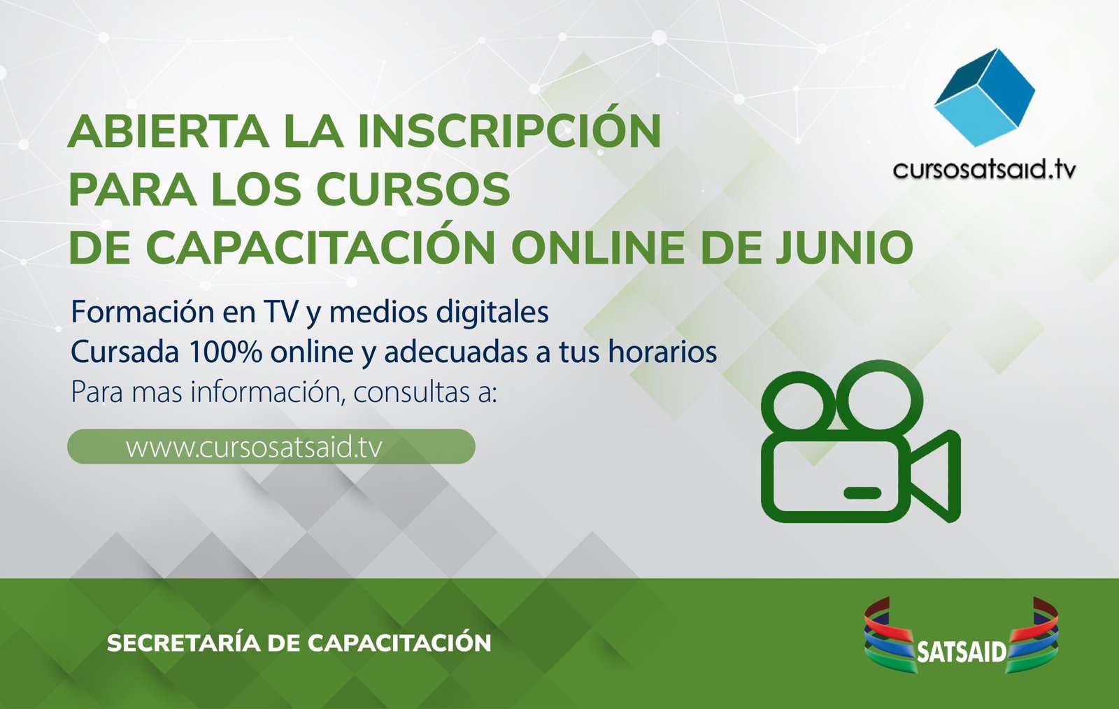 Lee más sobre el artículo ABIERTA LA INSCRIPCIÓN PARA LOS CURSOS DE CAPACITACIÓN ONLINE DE JUNIO