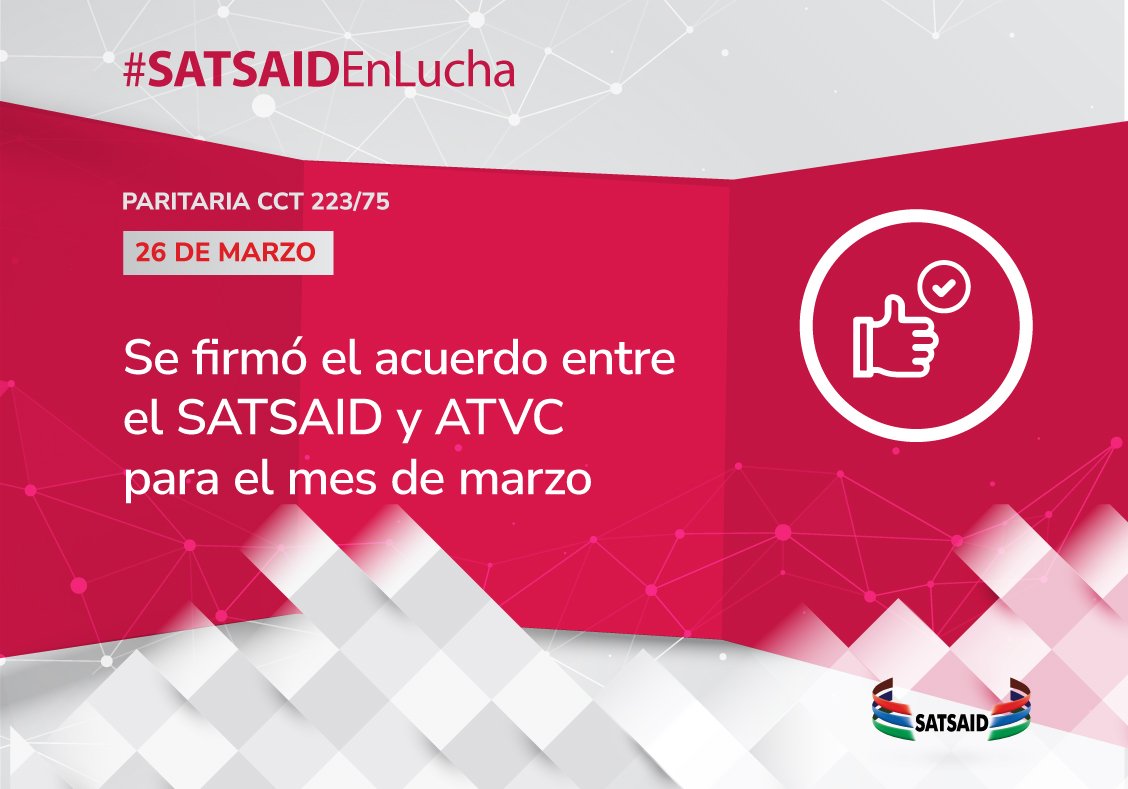Lee más sobre el artículo SE FIRMÓ EL ACUERDO ENTRE EL SATSAID Y ATVC PARA EL MES DE MARZO