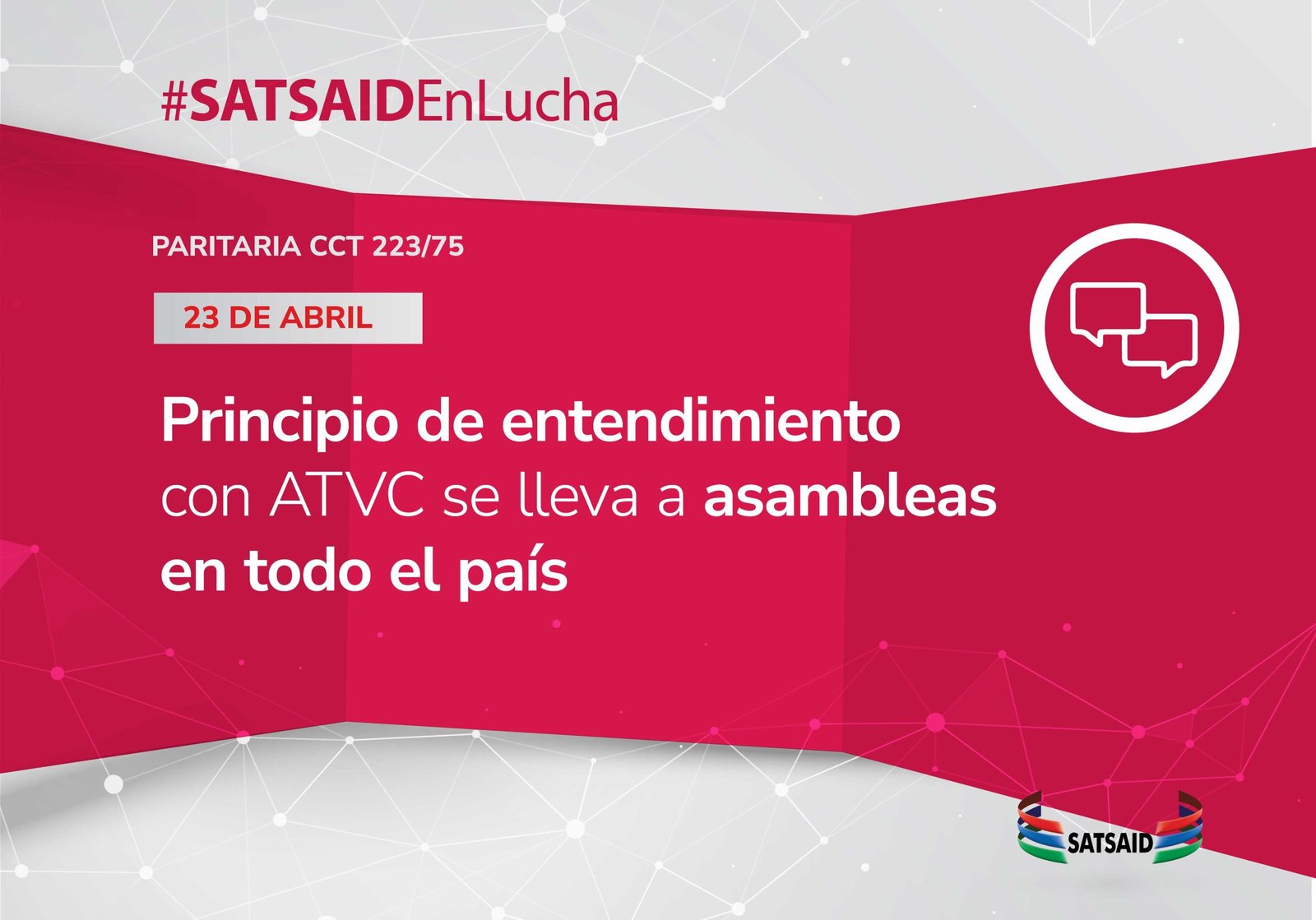 Lee más sobre el artículo PRINCIPIO DE ENTENDIMIENTO CON ATVC SE LLEVA A ASAMBLEAS EN TODO EL PAÍS