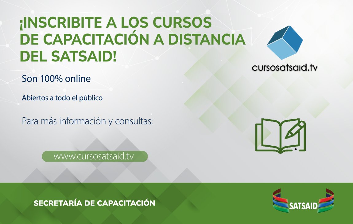 Lee más sobre el artículo ¡INSCRIBITE A LOS CURSOS DE CAPACITACIÓN A DISTANCIA DEL SATSAID!