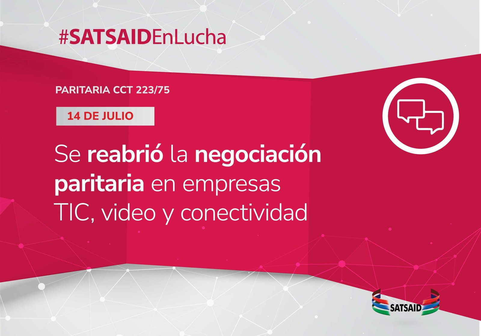 Lee más sobre el artículo SE REABRIÓ LA NEGOCIACIÓN PARITARIA EN EMPRESAS TIC, VIDEO Y CONECTIVIDAD