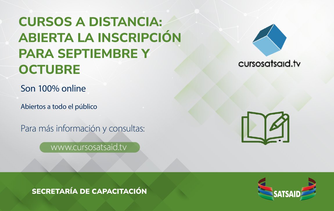 Lee más sobre el artículo CURSOS A DISTANCIA: ABIERTA LA INSCRIPCIÓN PARA SEPTIEMBRE Y OCTUBRE